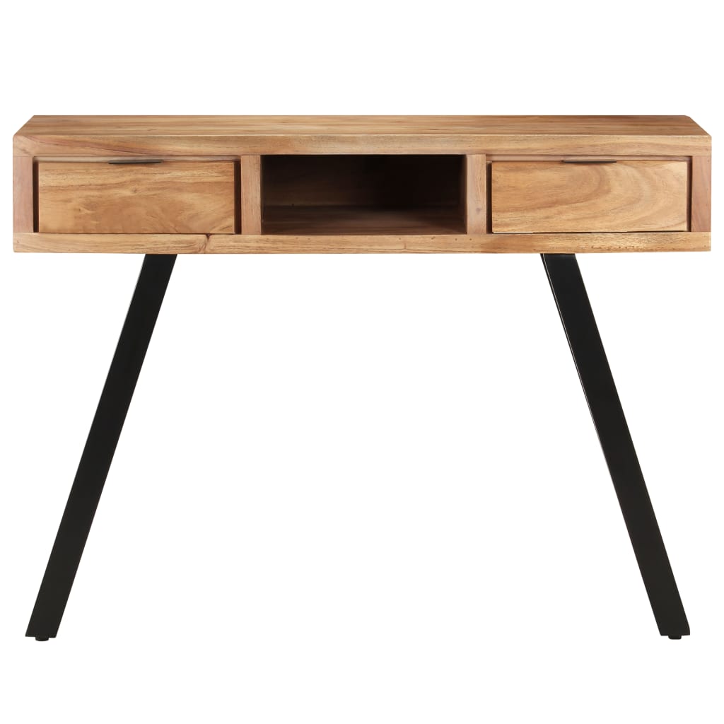 Desk 107x45x79 cm Solid Acacia Wood with Live Edges