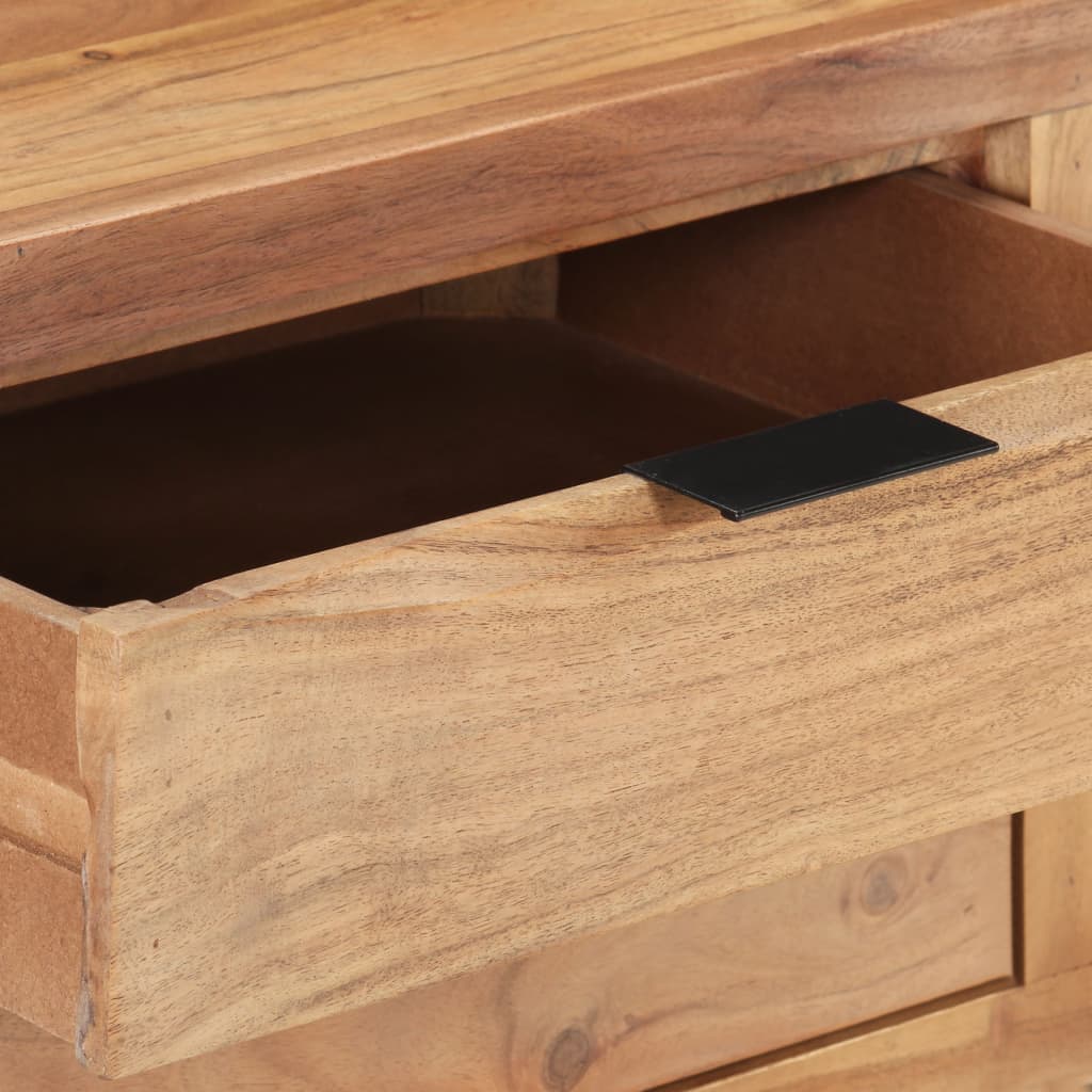 Desk 107x45x79 cm Solid Acacia Wood with Live Edges