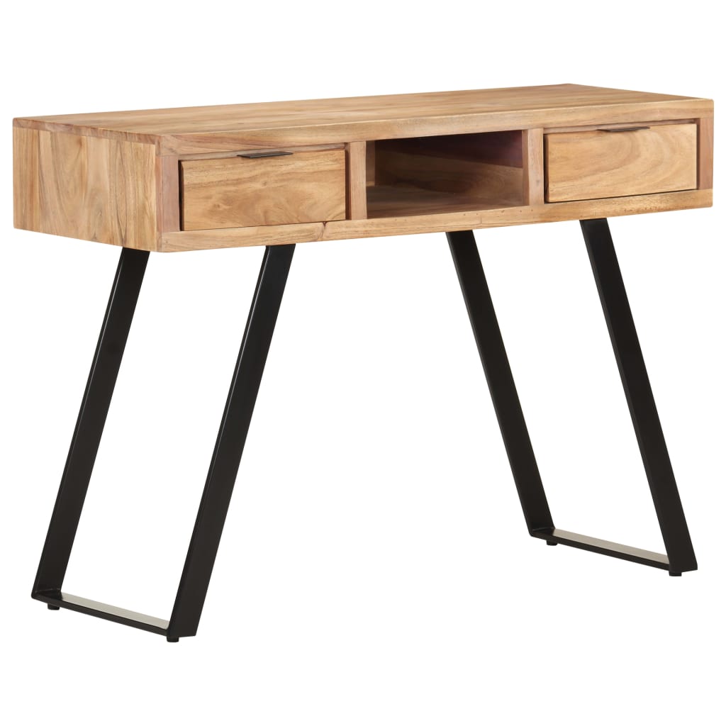 Desk 107x45x79 cm Solid Acacia Wood with Live Edges