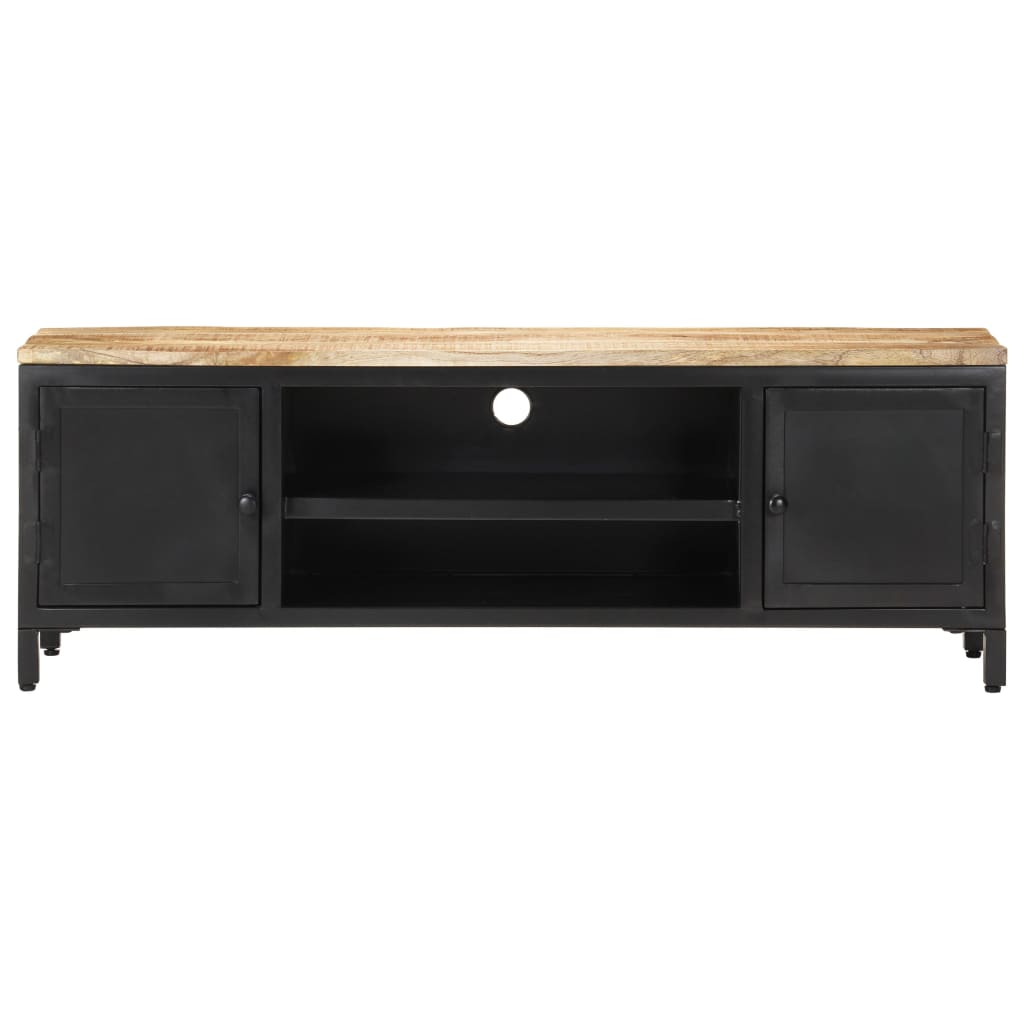 TV Cabinet 120x30x40 cm Solid Rough Mango Wood