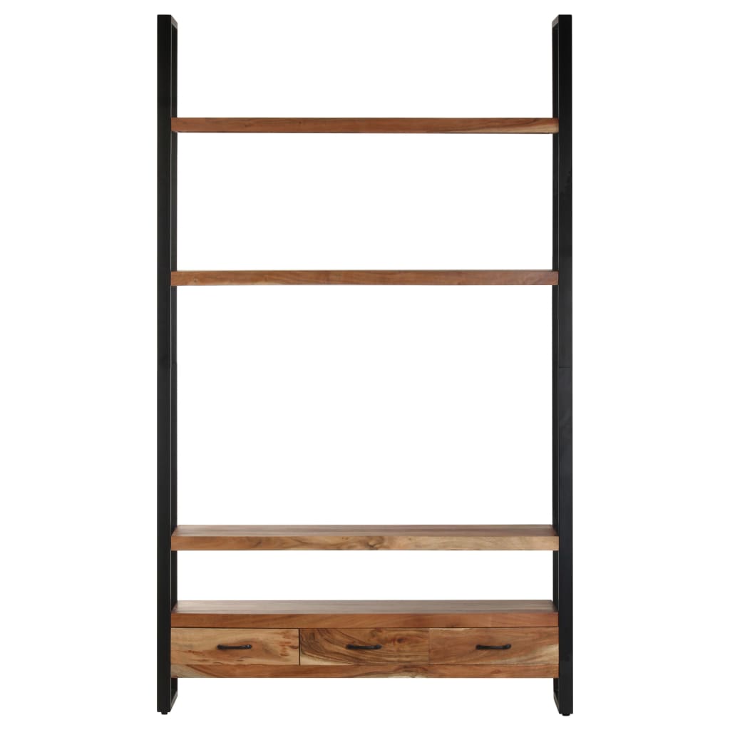 Bookshelf 118x30x200 cm Solid Acacia Wood