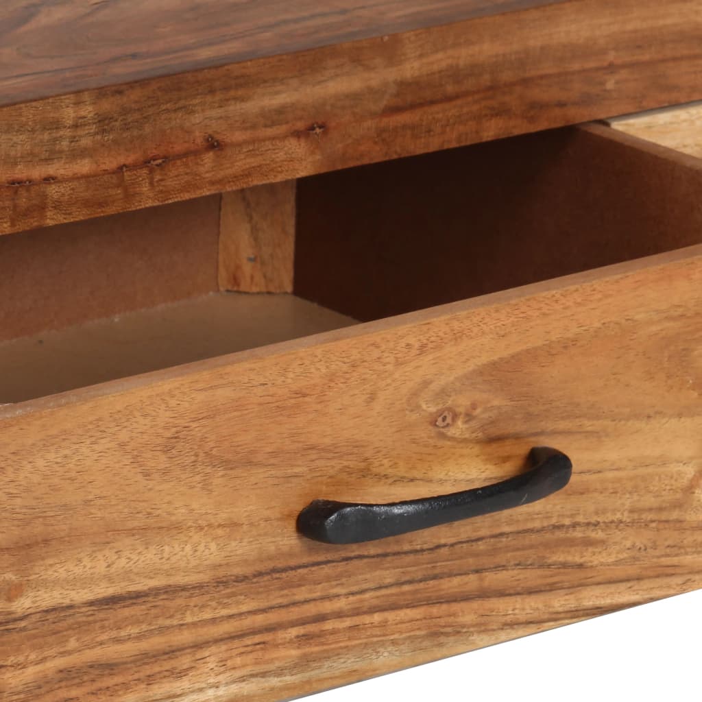 Bookshelf 118x30x200 cm Solid Acacia Wood