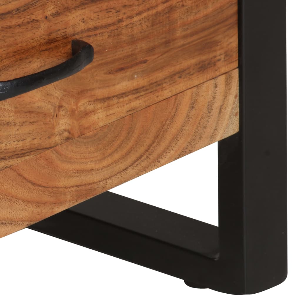 Bookshelf 118x30x200 cm Solid Acacia Wood