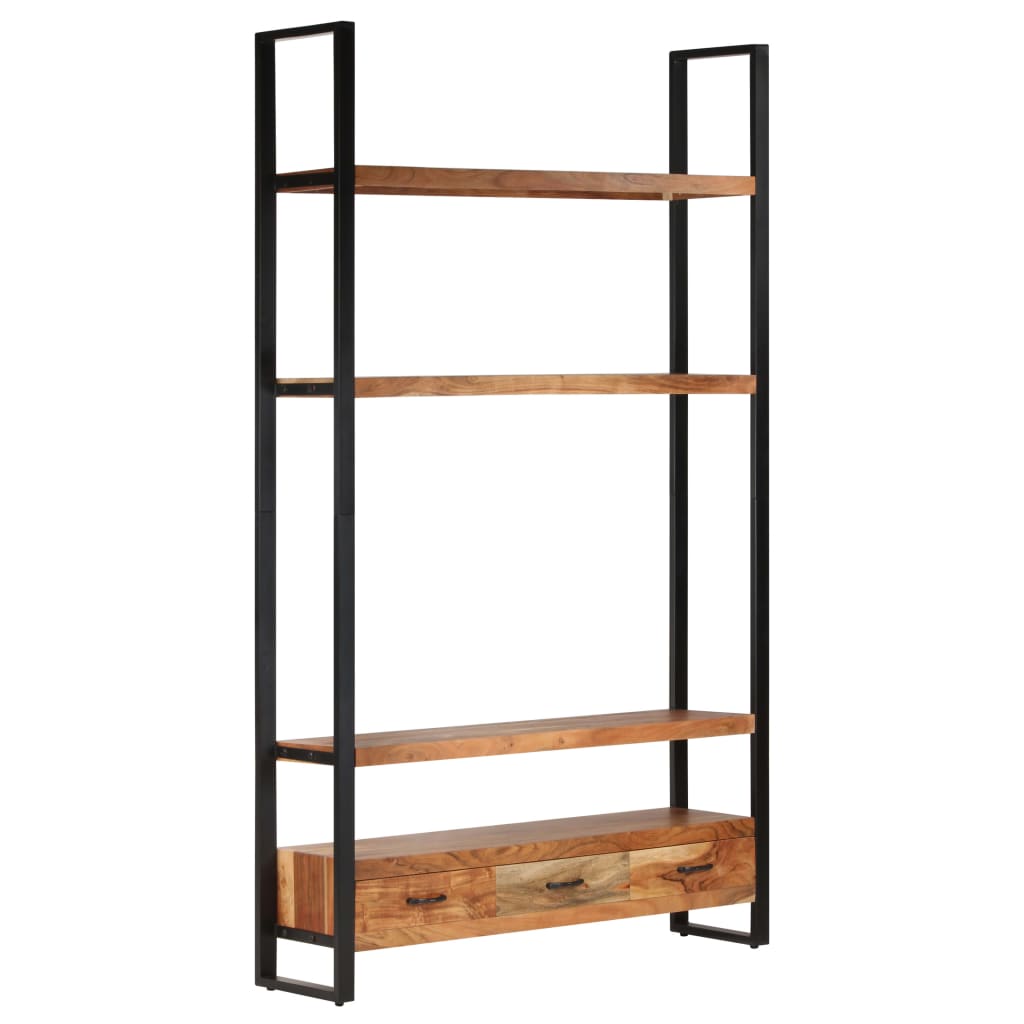 Bookshelf 118x30x200 cm Solid Acacia Wood