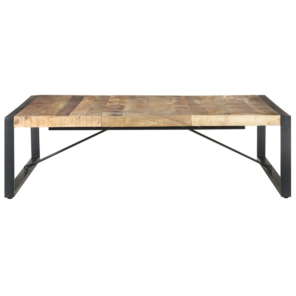 Coffee Table 140x140x40 cm Rough Mango Wood