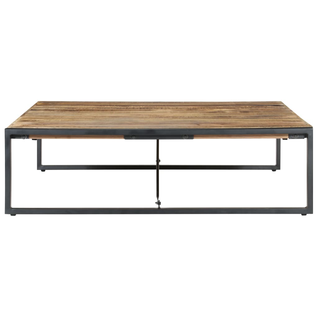 Coffee Table 140x140x40 cm Rough Mango Wood