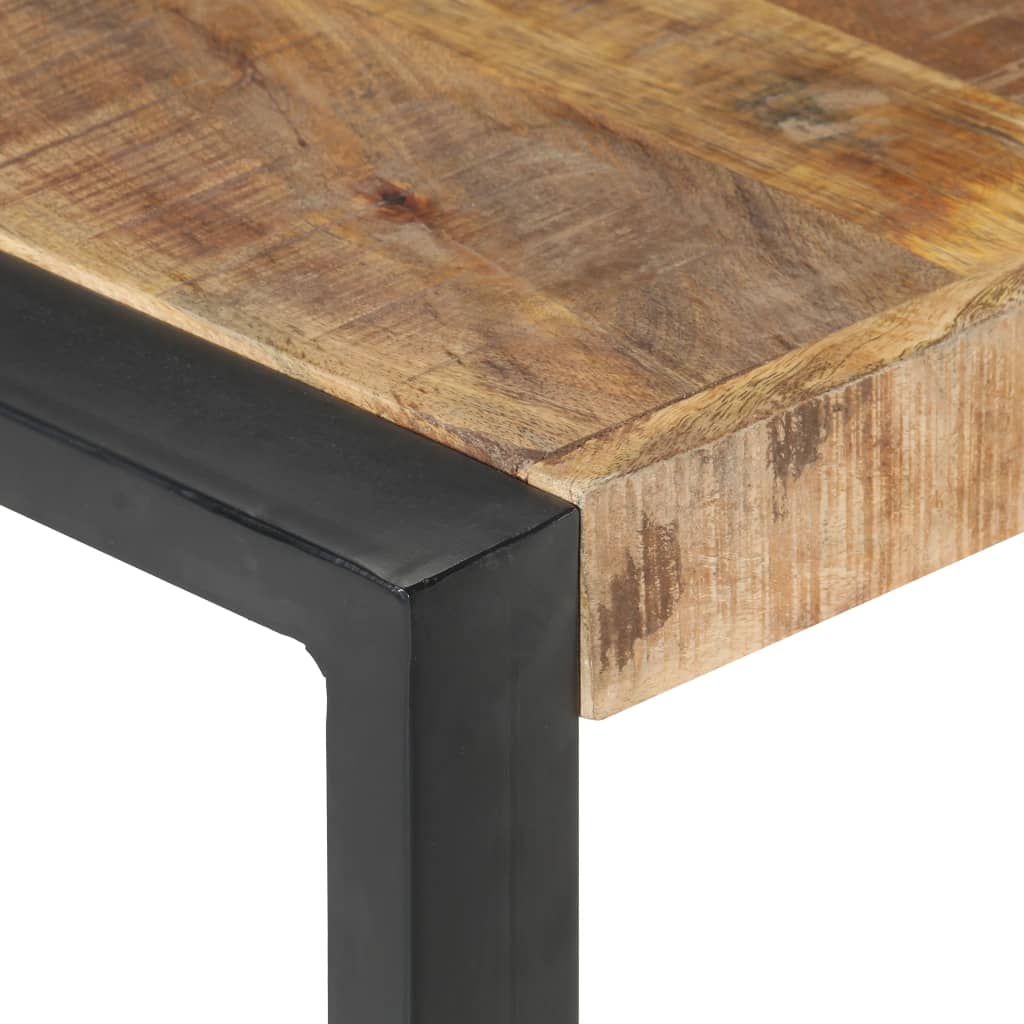 Coffee Table 140x140x40 cm Rough Mango Wood