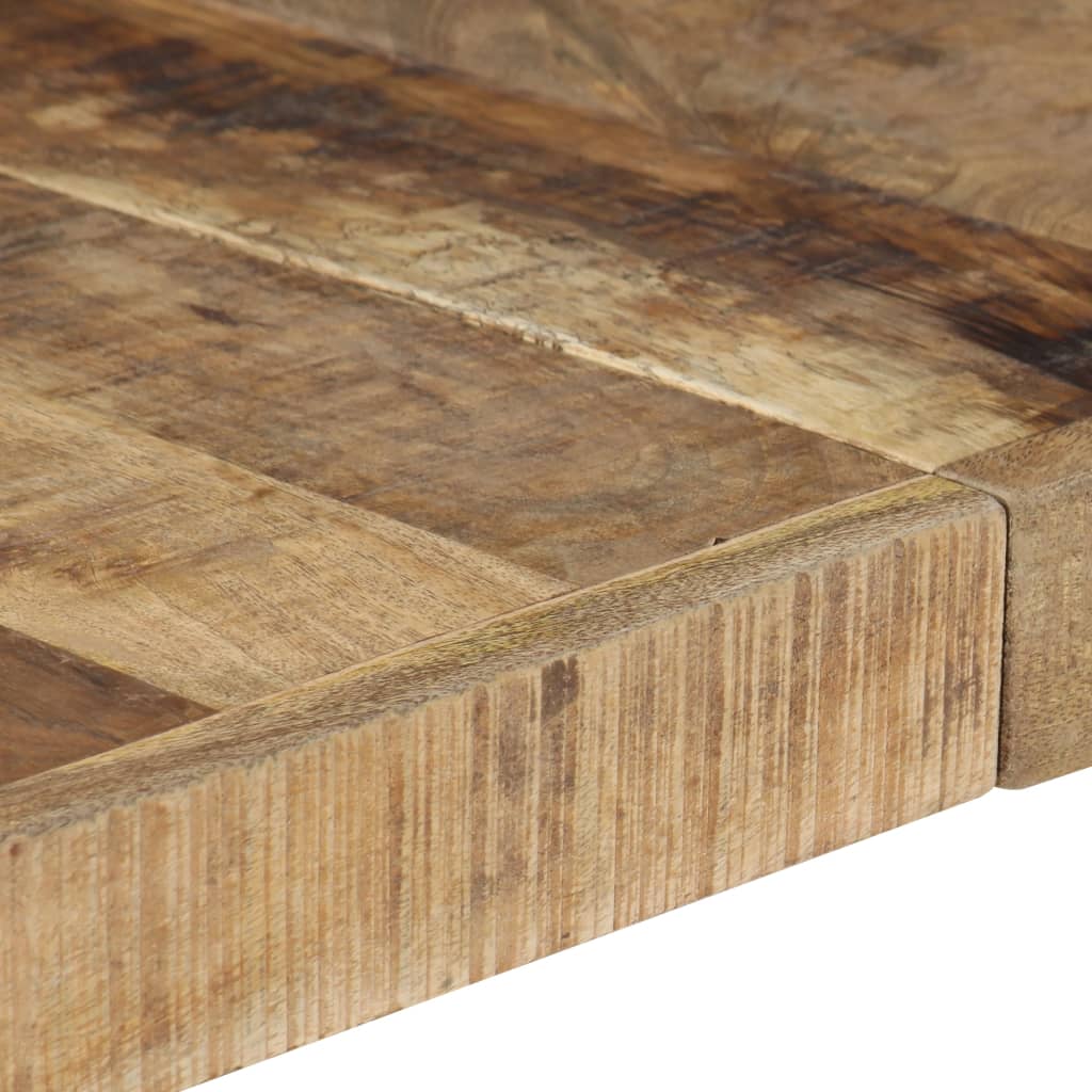 Coffee Table 140x140x40 cm Rough Mango Wood