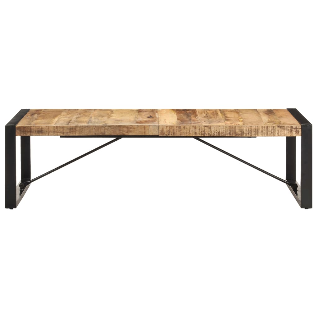 Coffee Table 140x70x40 cm Rough Mango Wood