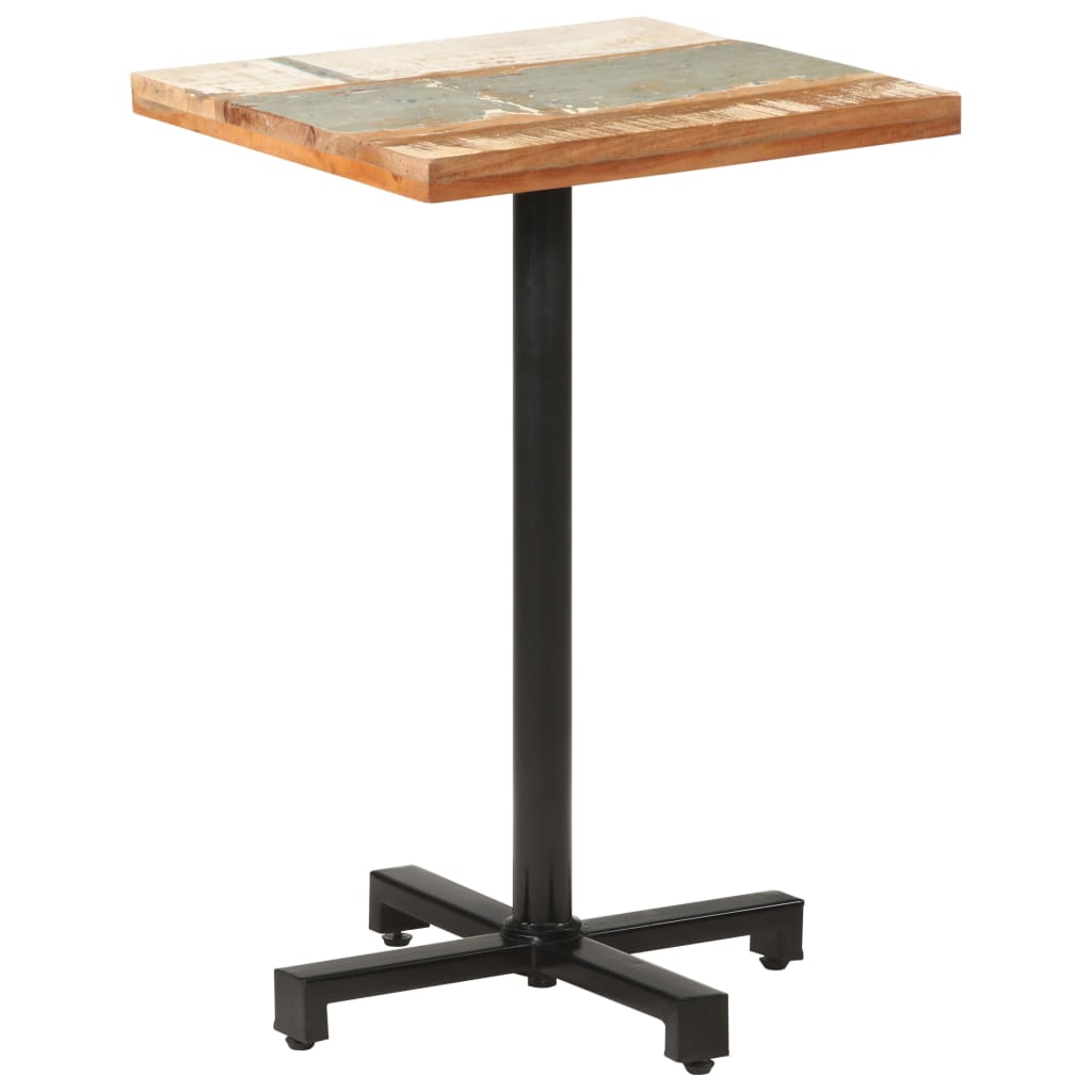 Bistro Table Square 50x50x75 cm Solid Reclaimed Wood