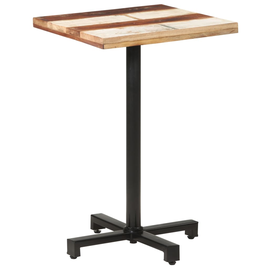 Bistro Table Square 50x50x75 cm Solid Reclaimed Wood