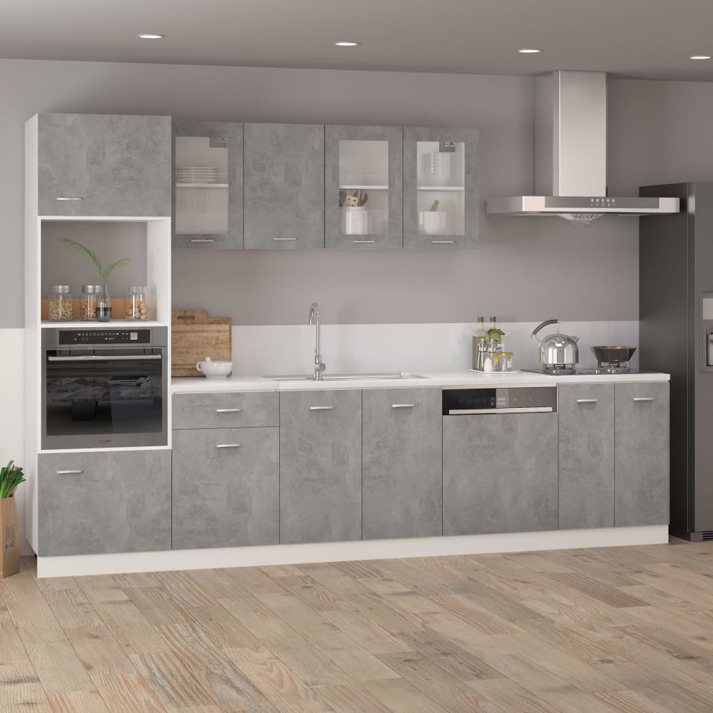 Drawer Bottom Cabinet Lyon Concrete Grey 50x46x81.5 cm Engineered Wood