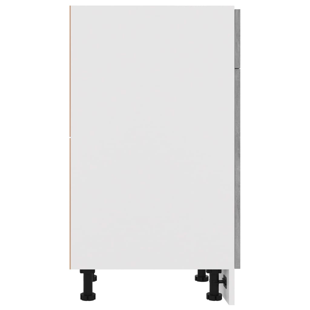 Drawer Bottom Cabinet Lyon Concrete Grey 50x46x81.5 cm Engineered Wood