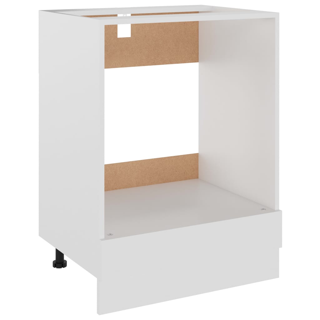 Oven Cabinet Riga White 60x46x81.5 cm Engineered Wood
