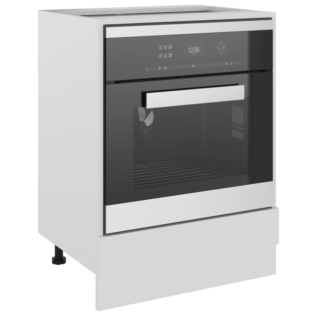 Oven Cabinet Riga White 60x46x81.5 cm Engineered Wood