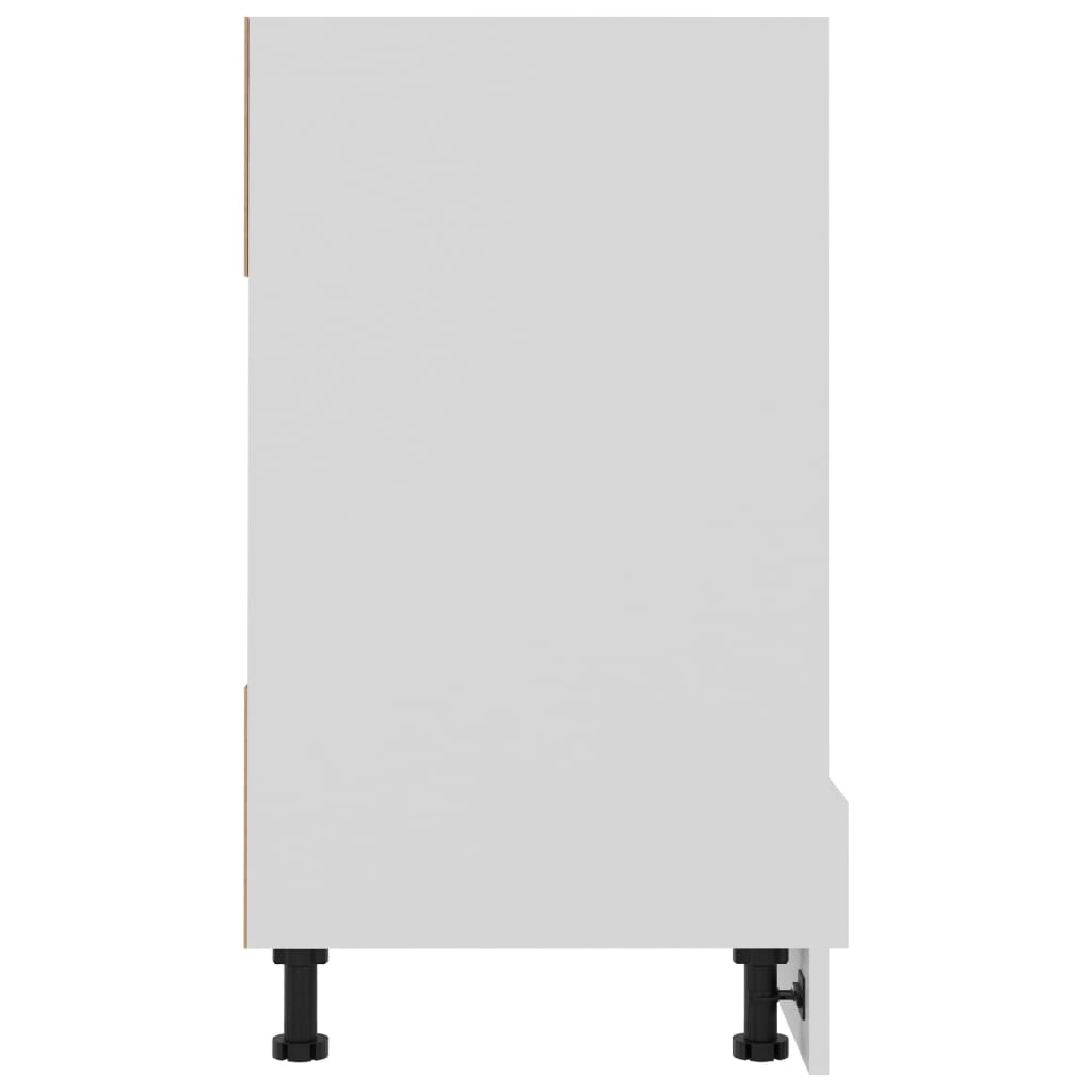 Oven Cabinet Riga White 60x46x81.5 cm Engineered Wood
