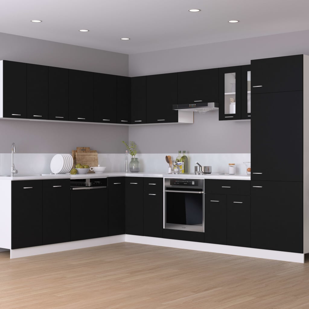 Hanging Cabinet Lyon Black 60x31x40 cm Engineered Wood