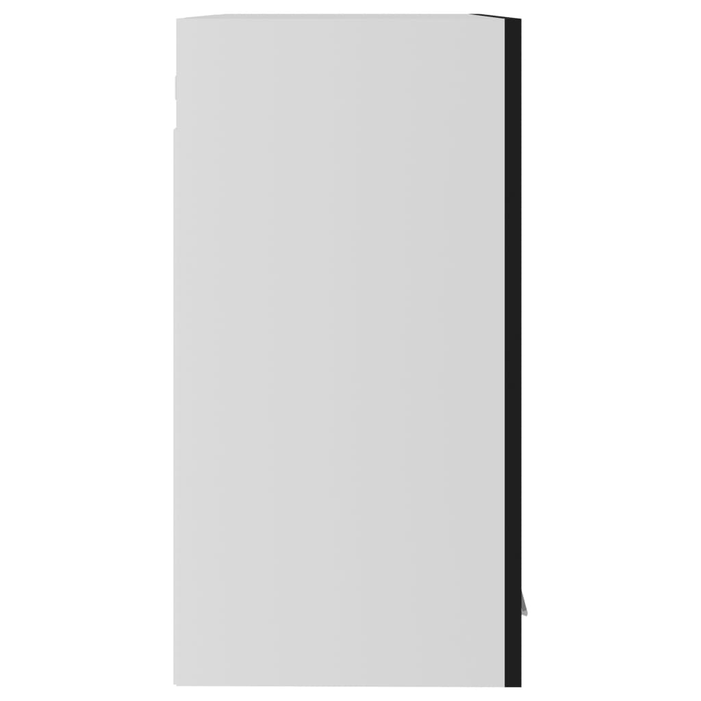 Hanging Glass Cabinet Lyon Black  60x31x60 cm Engineered Wood