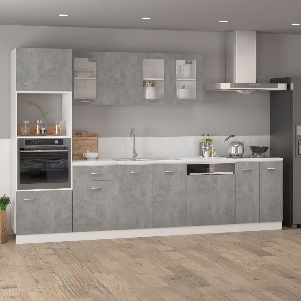 Modern Wooden 2 Door Hanging Glass Wall Mounted Kitchen Storage Cabinet Unit