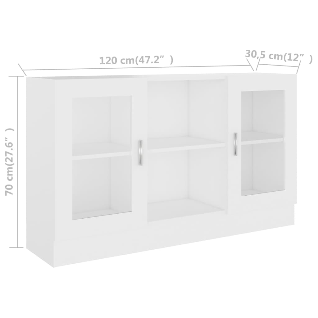 Modern Wooden Vitrine Storage Cabinet Unit With Glass Doors Glazed Display Wood