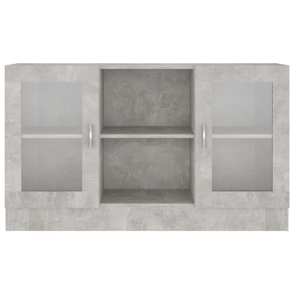 Modern Wooden Vitrine Storage Cabinet Unit With Glass Doors Glazed Display Wood