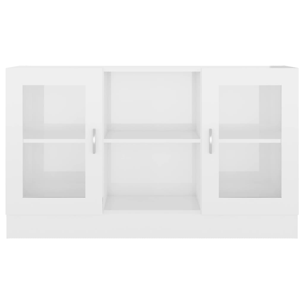 Modern Wooden Vitrine Storage Cabinet Unit With Glass Doors Glazed Display Wood