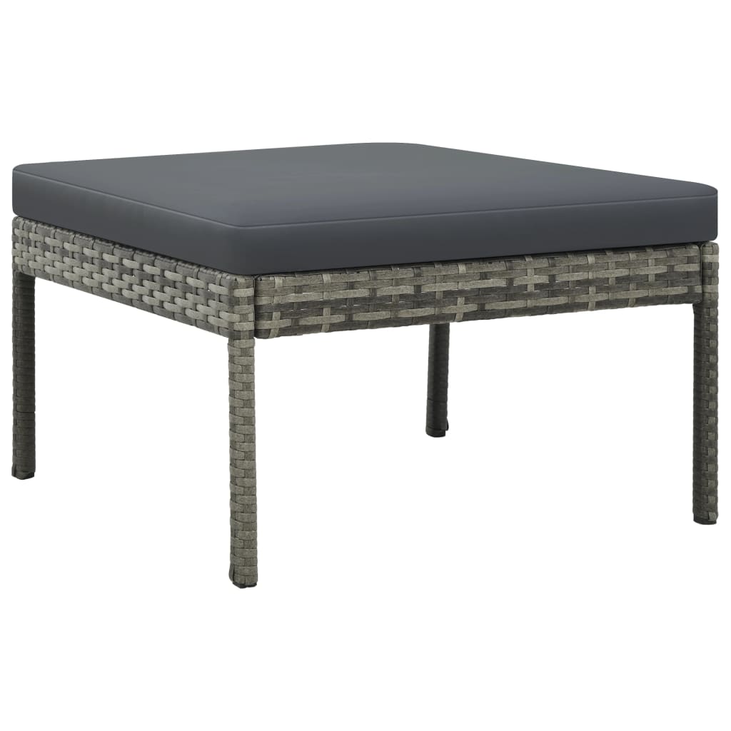 Outdoor Patio 3 Piece Poly Rattan Garden Furniture Lounge Set Corner Sofa Table