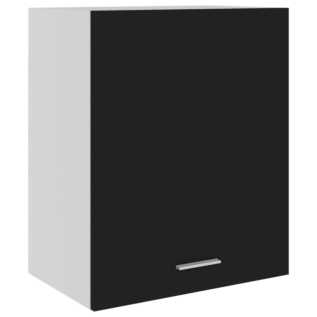 Hanging Cabinet Lyons 2 pcs Black 50x31x60 cm Engineered Wood