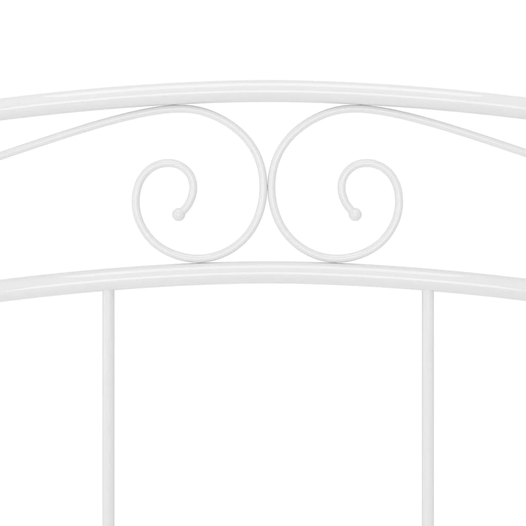Bed Frame without Mattress White Metal 200x200 cm