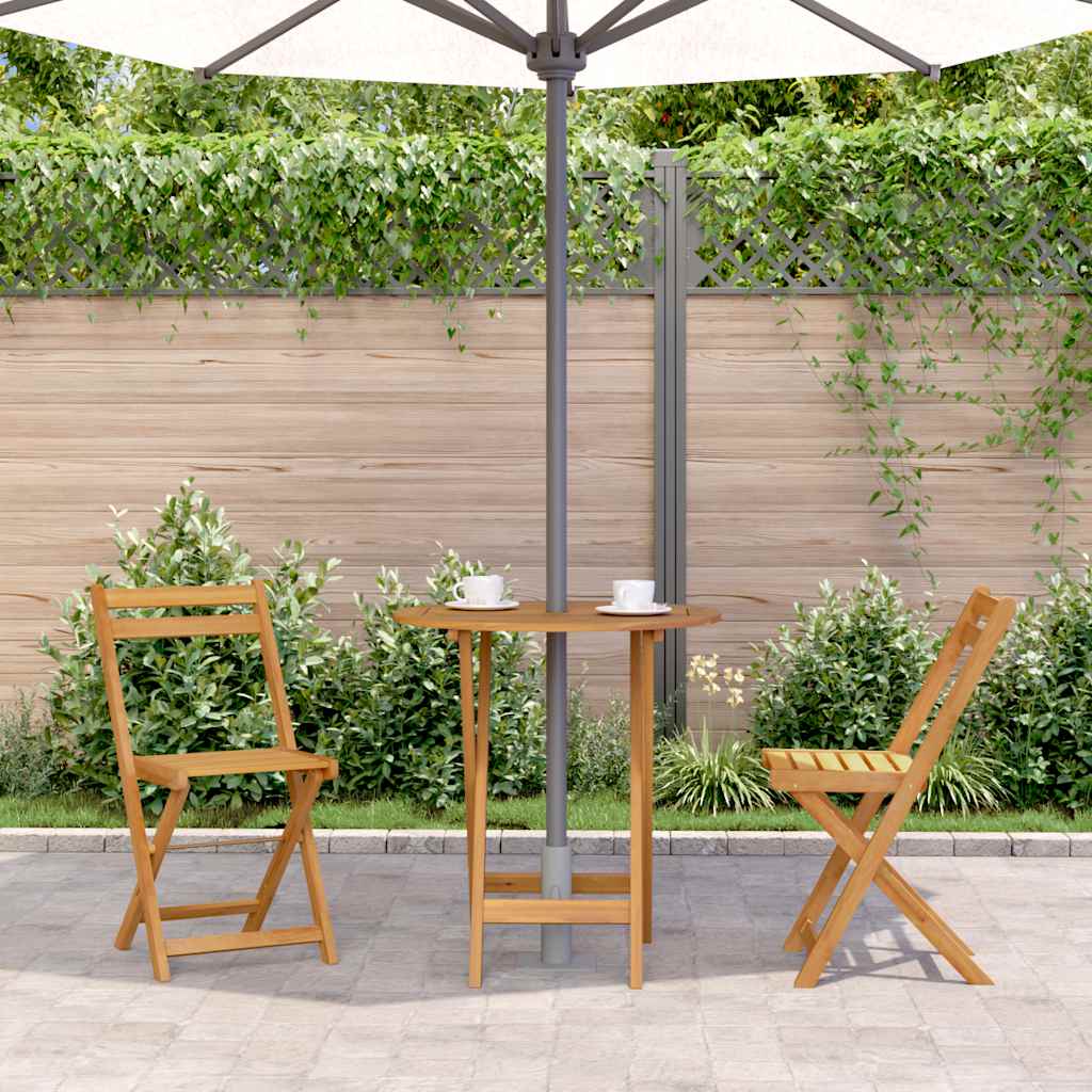Outdoor Patio Wooden Folding Garden Dining Table Acacia Wood Tables Brown