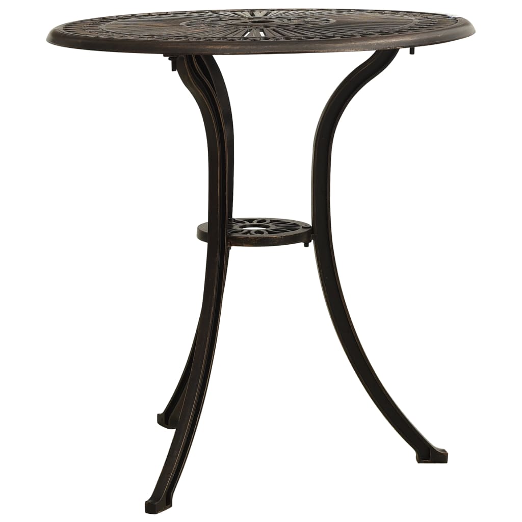 Outdoor Patio Cast Aluminium Round Dining Coffee Garden Table Outside Bistro Tables