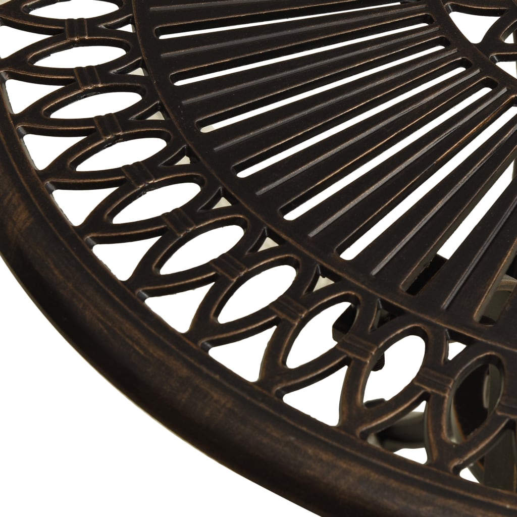 Outdoor Patio Cast Aluminium Round Dining Coffee Garden Table Outside Bistro Tables