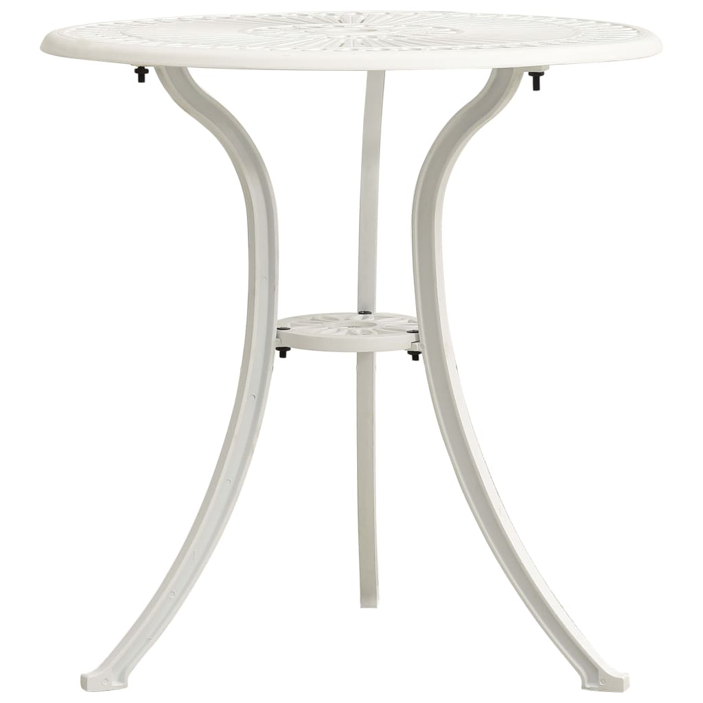 Outdoor Patio Cast Aluminium Round Dining Coffee Garden Table Outside Bistro Tables