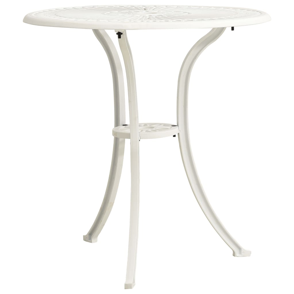 Outdoor Patio Cast Aluminium Round Dining Coffee Garden Table Outside Bistro Tables