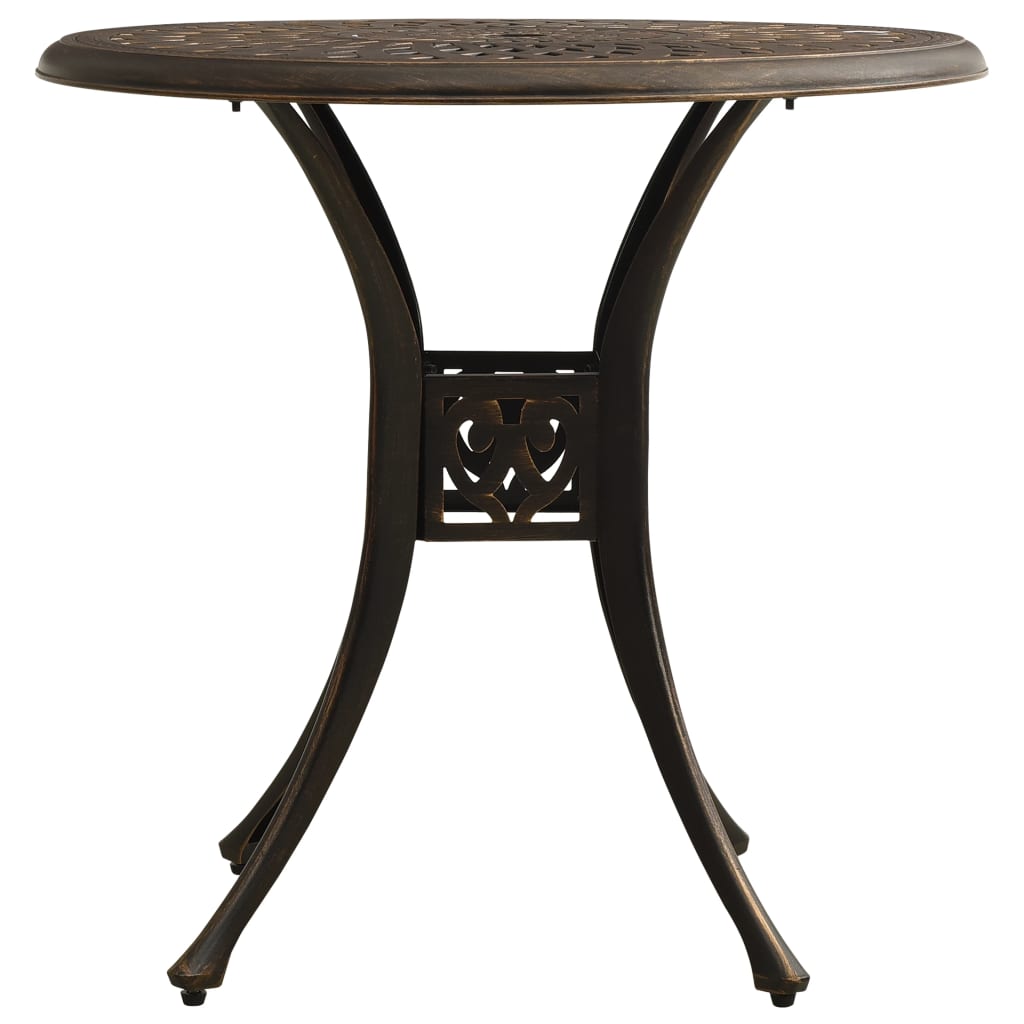 Outdoor Patio Cast Aluminium Round Garden Dining Table Outside Tables