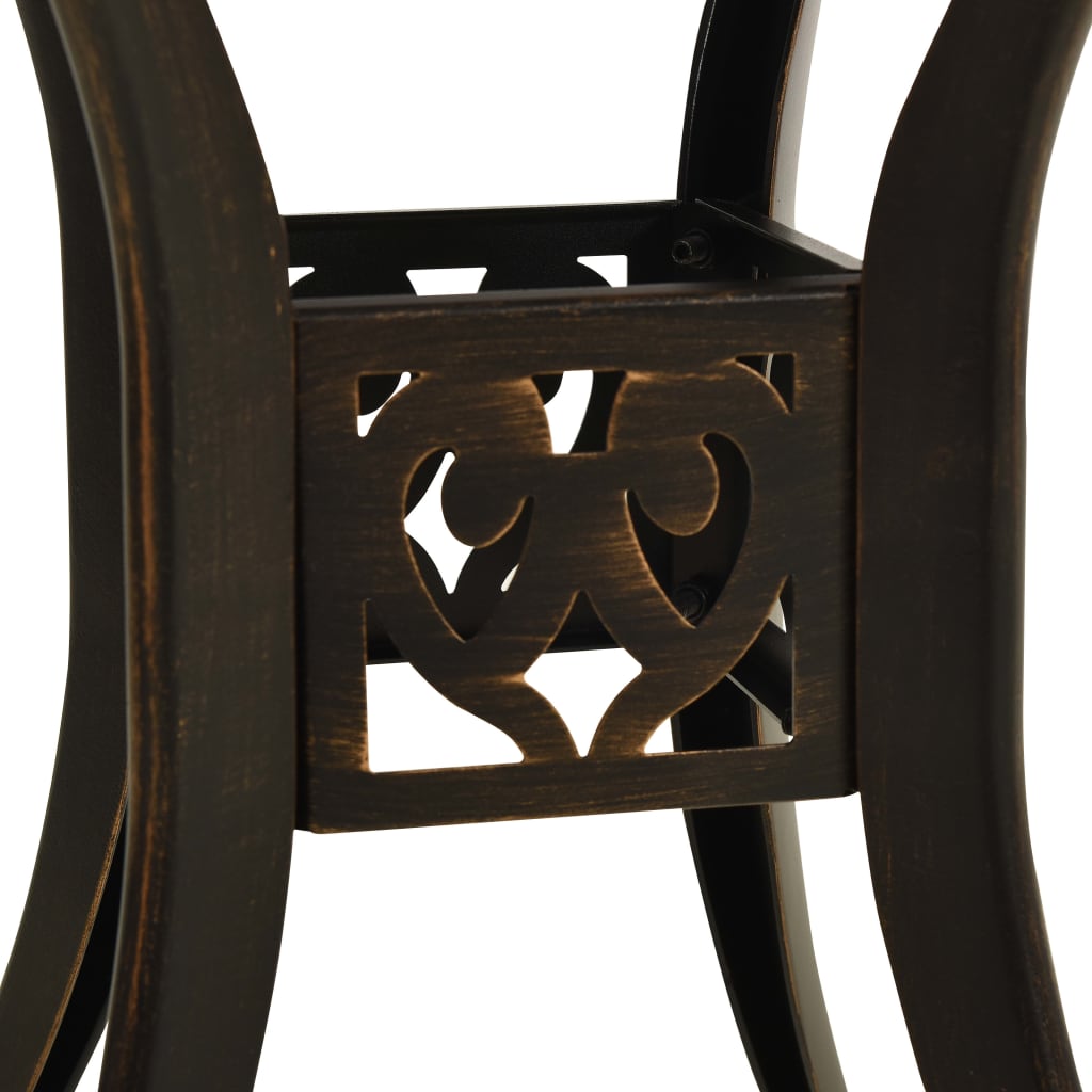 Outdoor Patio Cast Aluminium Round Garden Dining Table Outside Tables