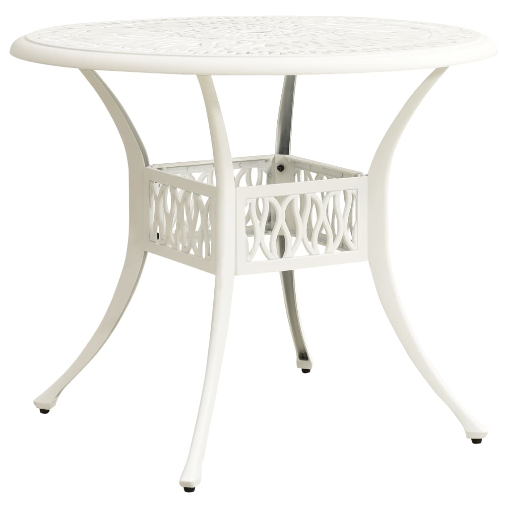 Outdoor Patio Cast Aluminium Round Garden Dining Table Outside Tables Antique