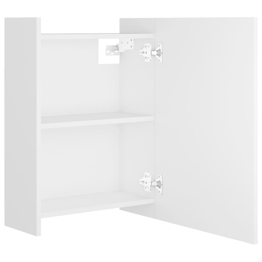 Bathroom Mirror Cabinet White 62.5x20.5x64 cm Engineered Wood