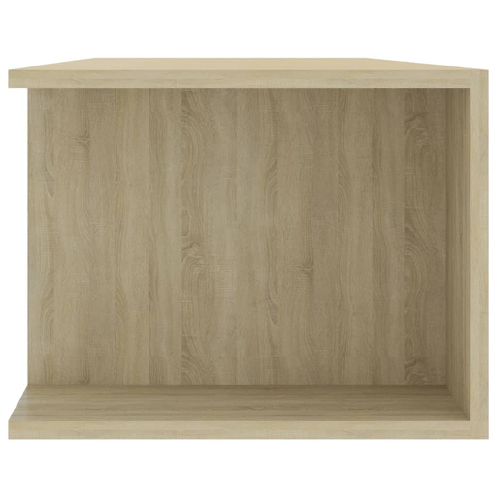 Modern Wooden TV Tele Stand Media Unit Cabinet With LED Lights & Storage Shelves