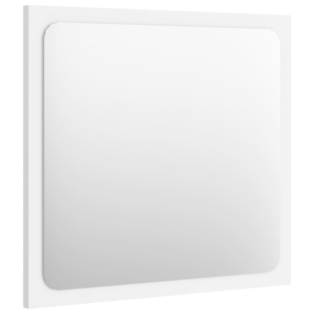 Bathroom Mirror White 40x1.5x37 cm Engineered Wood