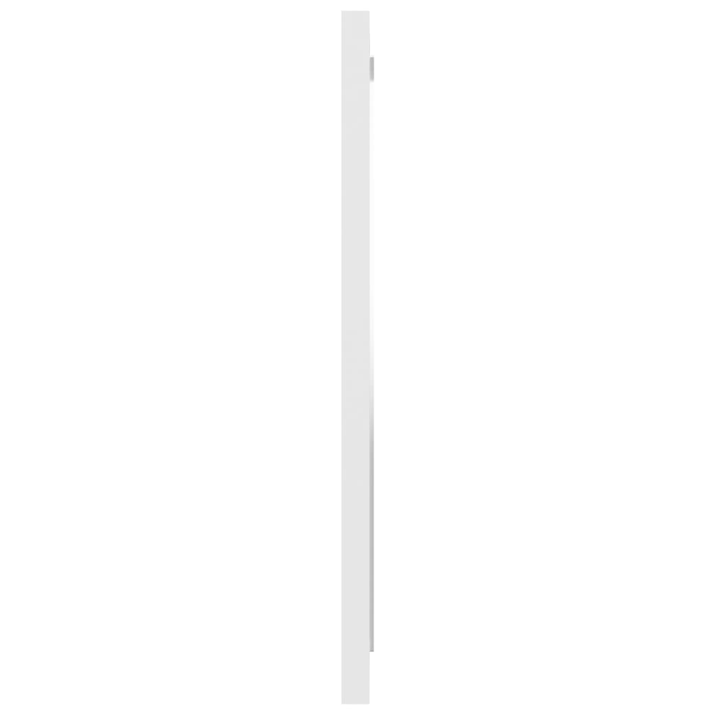 Bathroom Mirror White 40x1.5x37 cm Engineered Wood