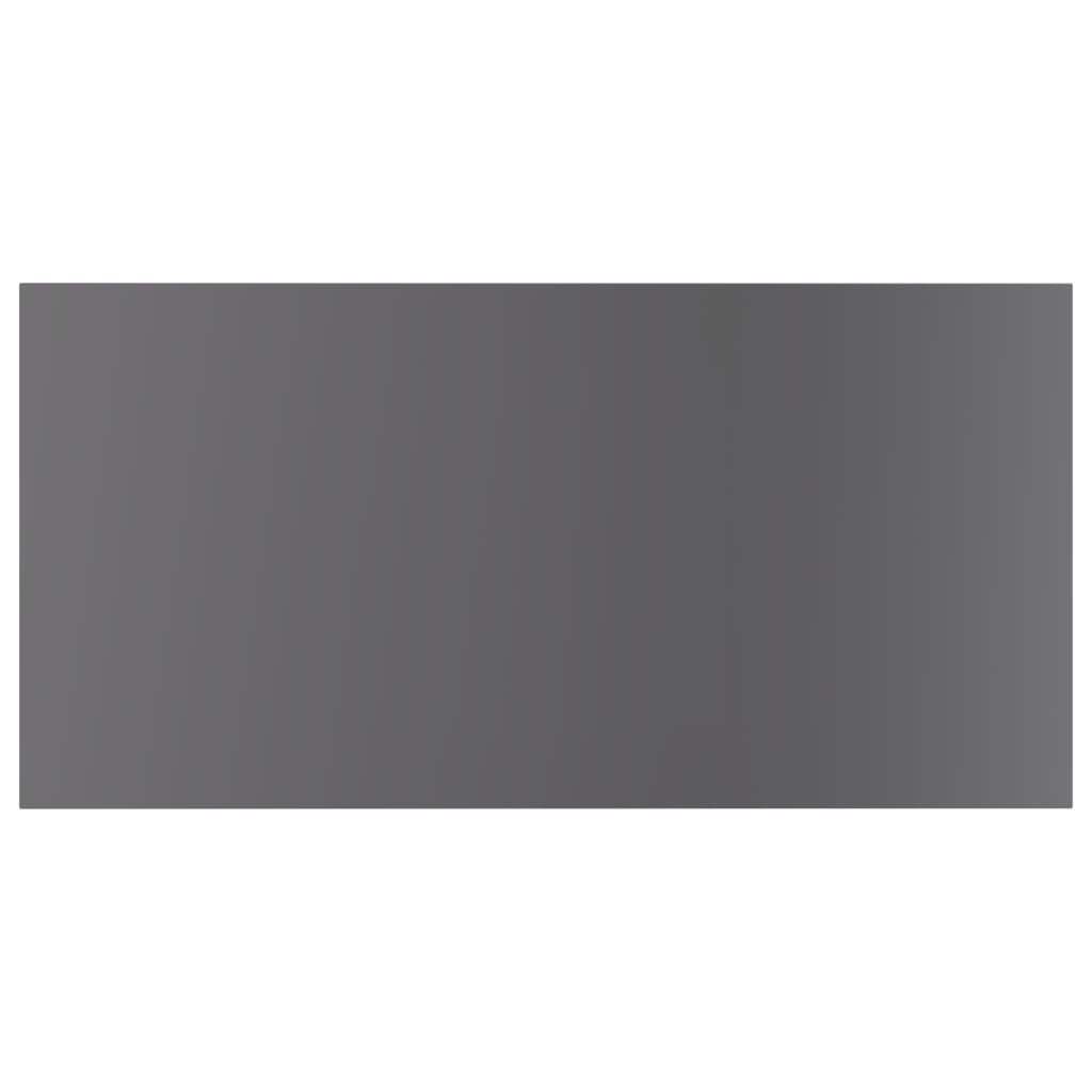 Bookshelf Boards 8 pcs High Gloss Grey 40x20x1.5 cm Engineered Wood
