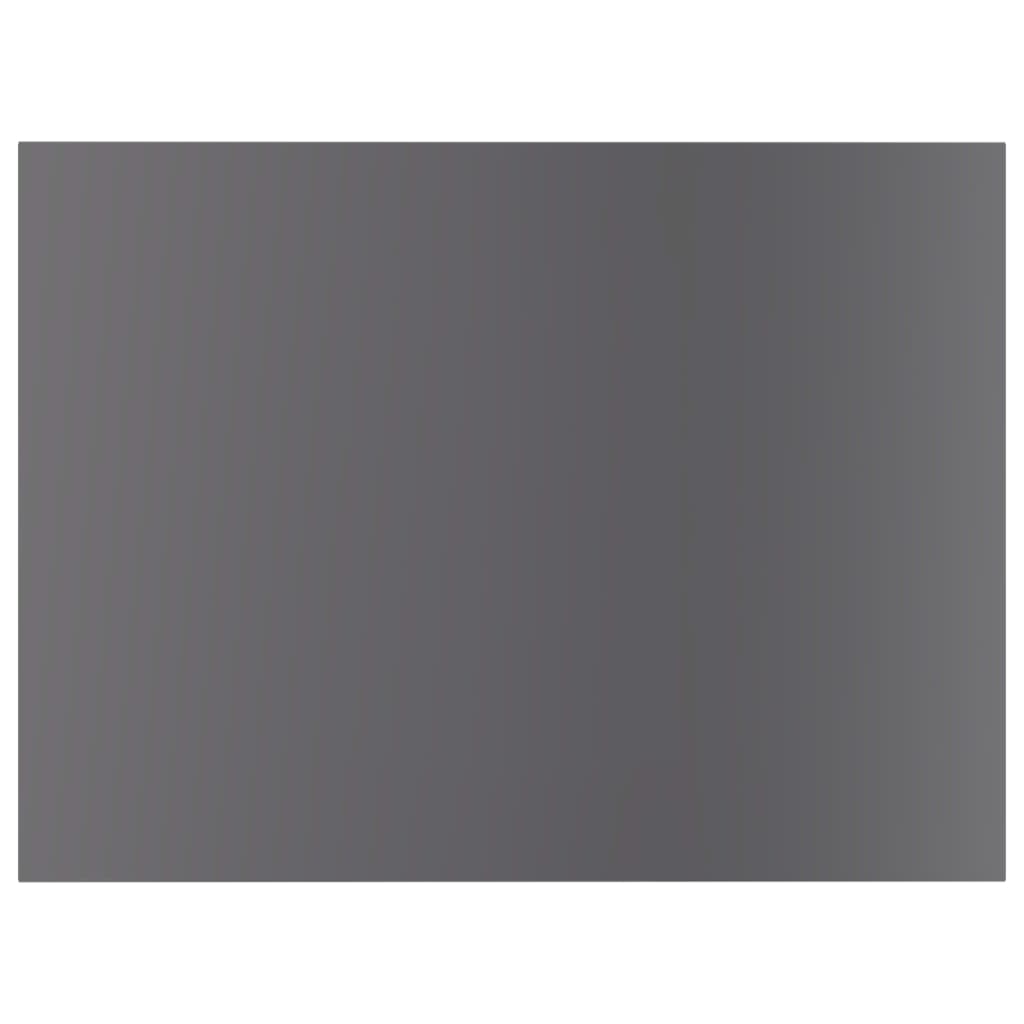 Bookshelf Boards 8 pcs High Gloss Grey 40x30x1.5 cm Engineered Wood