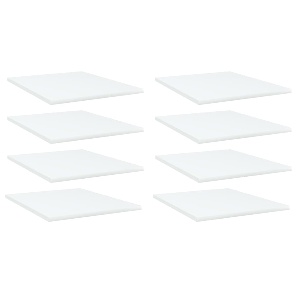 Bookshelf Boards 8 pcs White 40x50x1.5 cm Engineered Wood