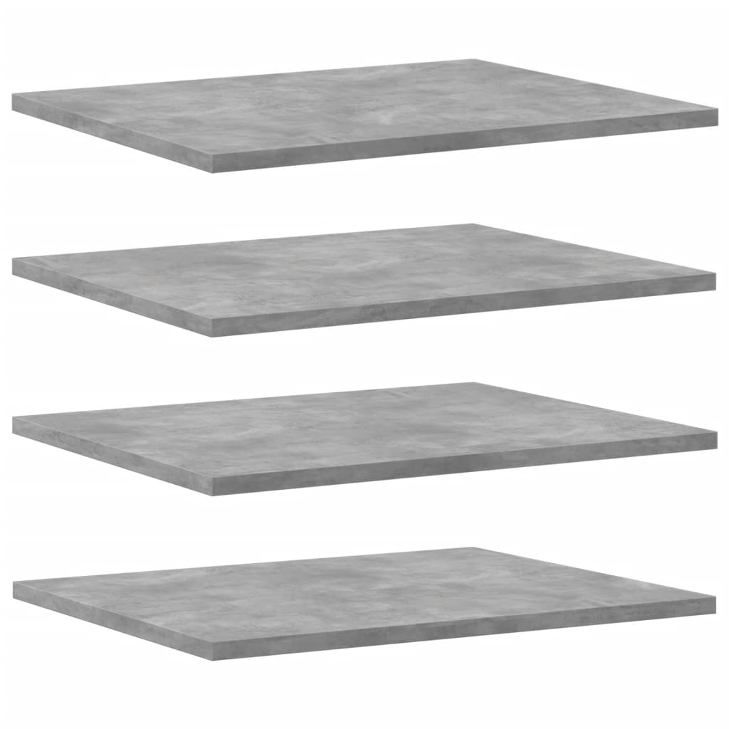 Bookshelf Boards 8 pcs Concrete Grey 40x50x1.5 cm Engineered Wood