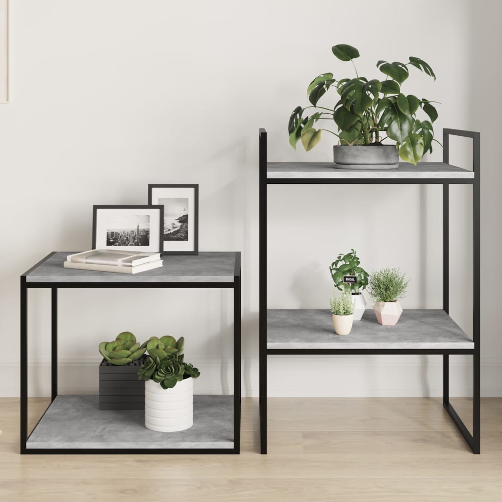 Bookshelf Boards 8 pcs Concrete Grey 40x50x1.5 cm Engineered Wood