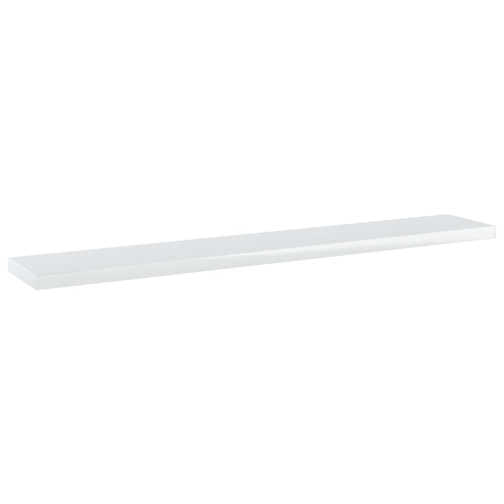 Bookshelf Boards 4 pcs High Gloss White 60x10x1.5 cm Engineered Wood