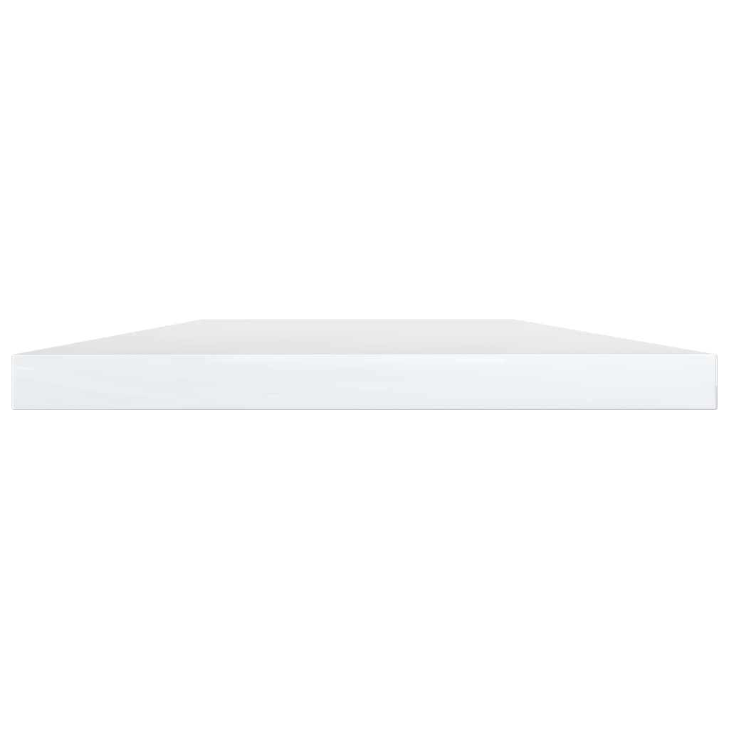 Bookshelf Boards 4 pcs High Gloss White 60x10x1.5 cm Engineered Wood