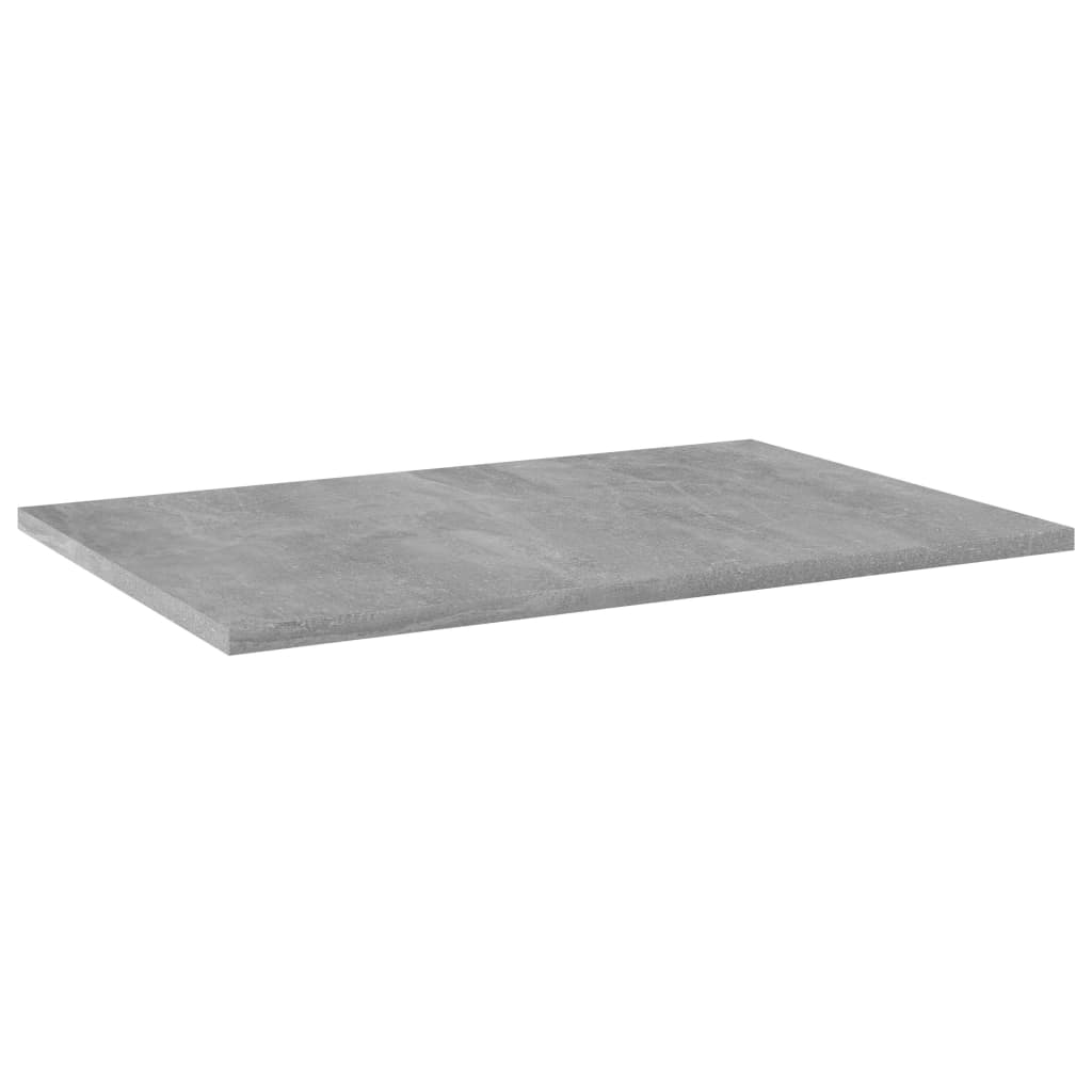 Bookshelf Boards 8 pcs Concrete Grey 60x40x1.5 cm Engineered Wood