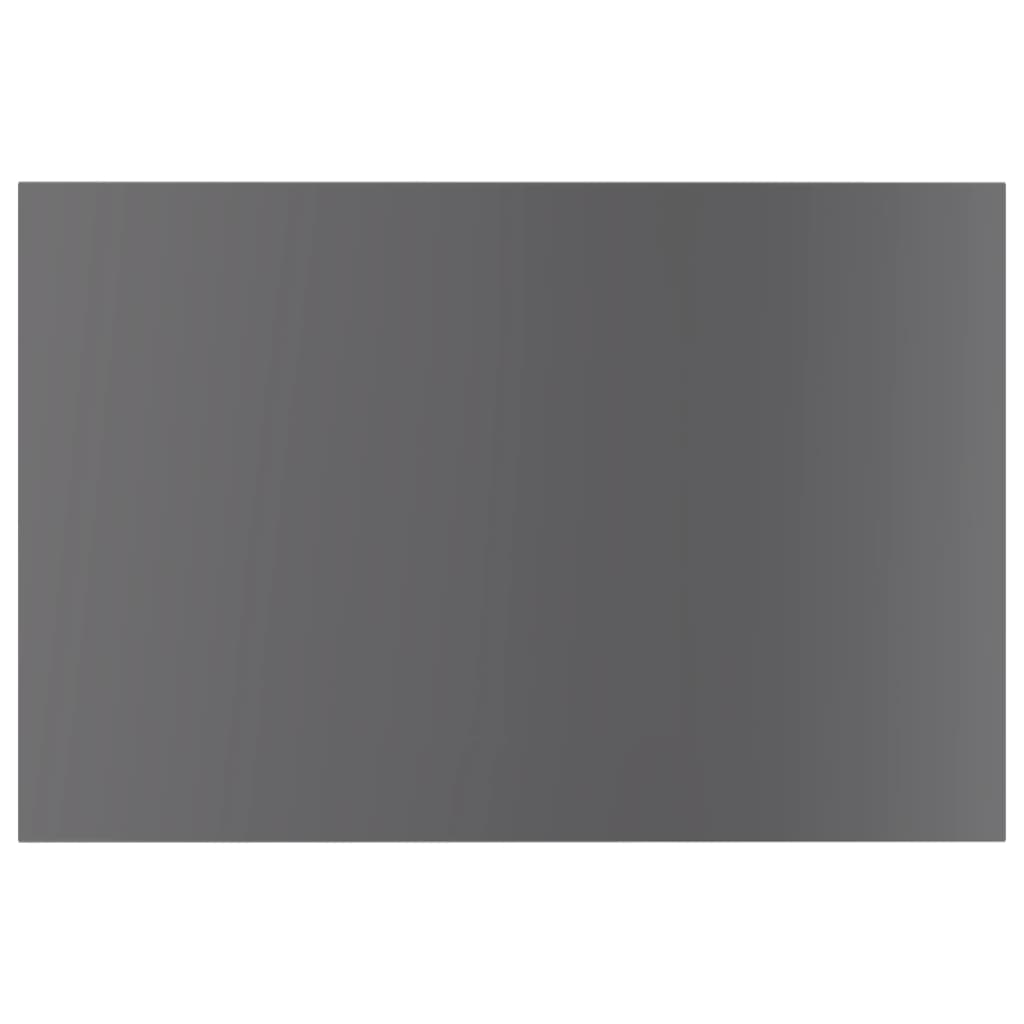 Bookshelf Boards 4 pcs High Gloss Grey 60x40x1.5 cm Engineered Wood
